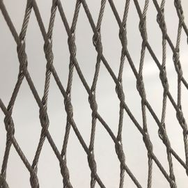 Hand Made Stainless Steel Wire Rope Netting Versatile Oxidize Resisting