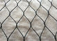 High Safety Metal Black Rope Mesh Corrosion Resistance For Zoo Animals Protection