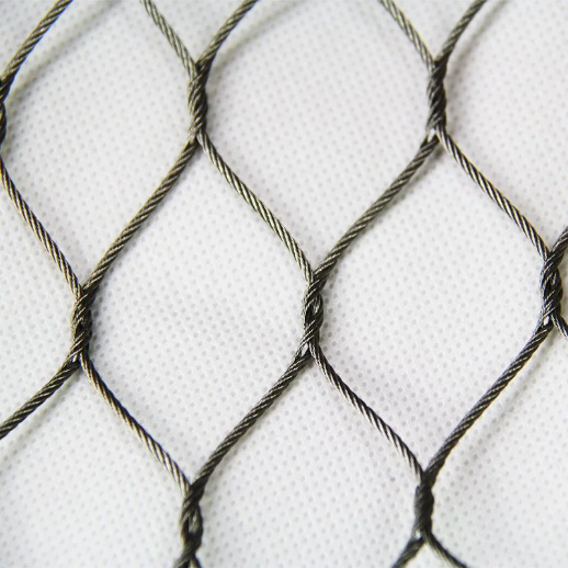 Custom Stainless Steel 304/316 Woven Rope Mesh Hand Knitting High