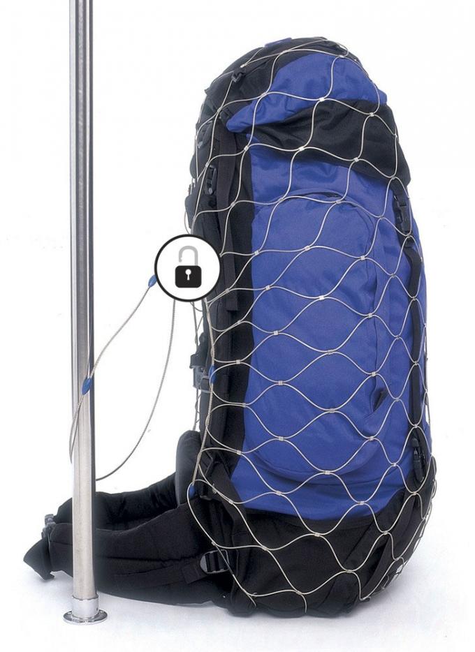 stainless steel antitheft bag wire rope mesh for backpack and bag