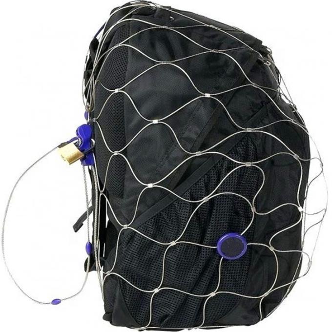 stainless steel antitheft bag wire rope mesh for backpack and bag