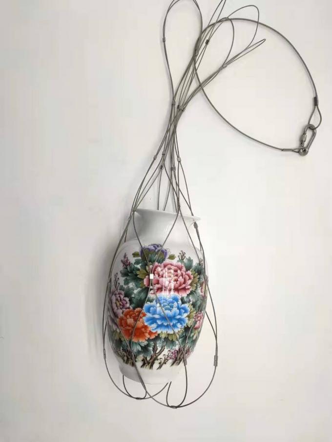 Woven Interlocking Wire Mesh Bag Stainless Steel 1.2mm Rope Diameter