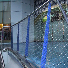 Stainless Steel 316 Anti dropping Rope Mesh For Shopping mall/Market protection