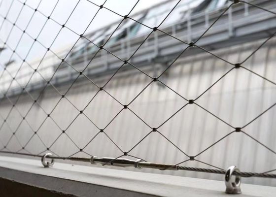 Buy Knotted Stainless Cable Mesh 35mm*35mm Steel Wire Rope Net For Zoo online manufacture