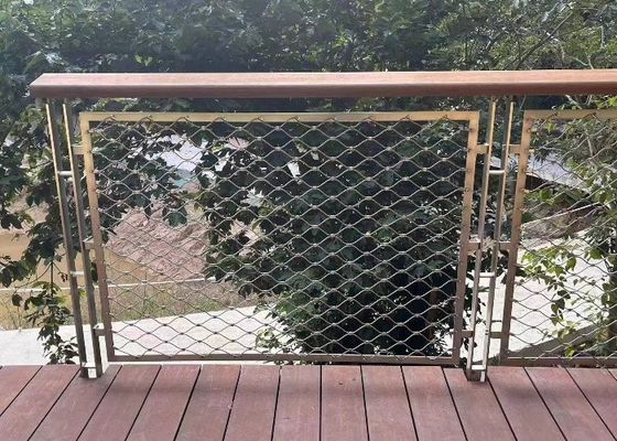 ซื้อ 2.0mm 7 * 7 สายใย ตาข่าย แอนติหลุด สแตนเลสเคเบิล Netting PVC ปกแต่ง online manufacture