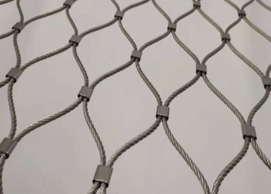 Buy 2.5mm Wire Balustrade Cable Mesh 40*40mm Diamond Cable Mesh online manufacture
