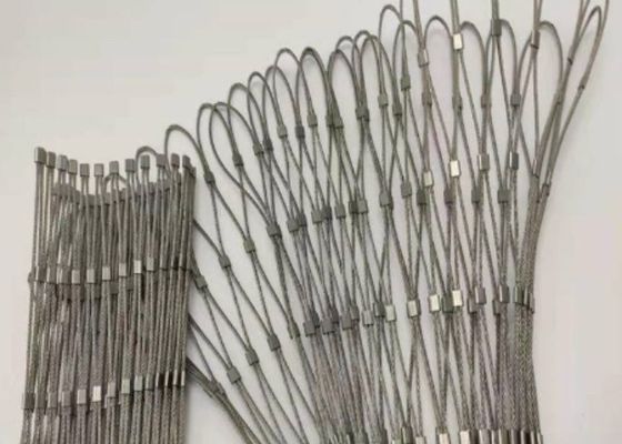 Mua 3.0mm 50 * 50 Dây lưới cáp thép không gỉ linh hoạt SS316L Zoo Mesh online manufacture