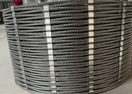 Buy 2.0mm Balustrade Cable Mesh Stainless Steel Ferrule Rope Mesh online manufacture