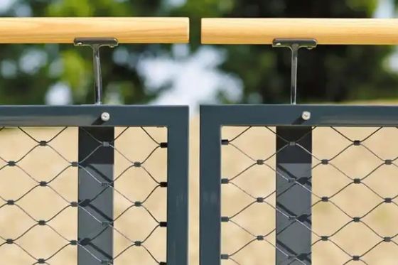 خرید SS304 گره دار سیم طناب 3mm فولاد طناب شبکه برای باغبان طناب online manufacture