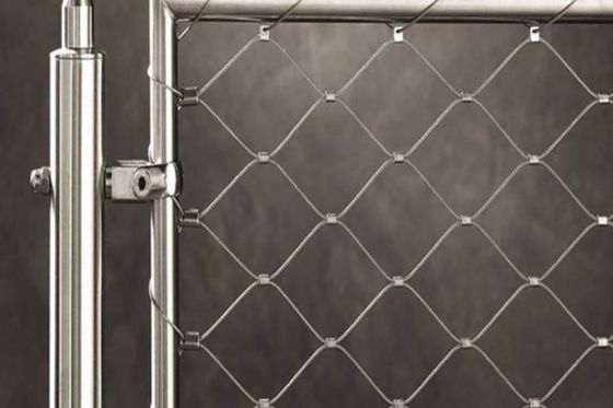 Beli 304 stainless steel rope mesh untuk net keamanan pelindung anti-jatuh Steel Wire Mesh online manufacture