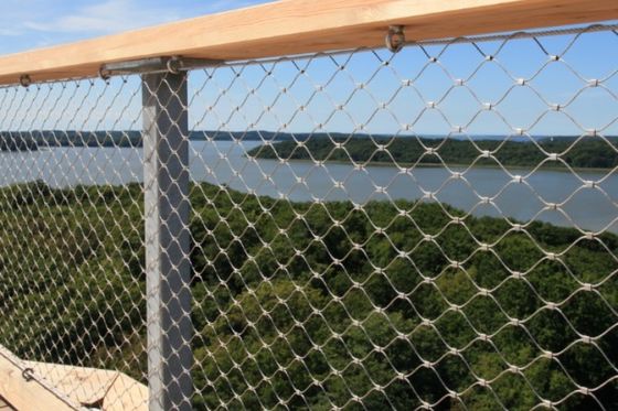 Mua Semi Transparent Cáp lưới hàng rào Mở 316 Stainless Steel Mesh online manufacture