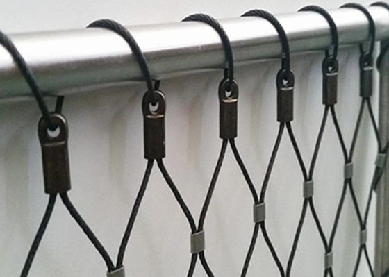 Buy Black Strength Aviary Rope Netting 25*25mm Rope Mesh For Bird Cages online manufacture