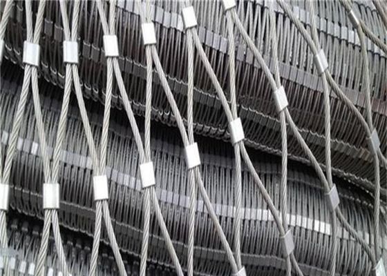 ซื้อ 2 มม สายเหล็กไร้สแตนเลส สาย Mesh กับ 40 มม ขนาด Mesh และการออกแบบที่สามารถปรับปรุงได้สําหรับรั้วความปลอดภัย online manufacture