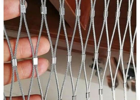 comprare AISI 316 2,0 mm 50 mm rete di cavi in acciaio inossidabile per recinzioni zoo fabbricazione online