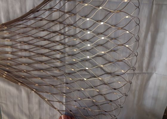 Beli 15*15mm stainless steel aviary rope net 7*19 aviary fencing mesh online manufacture