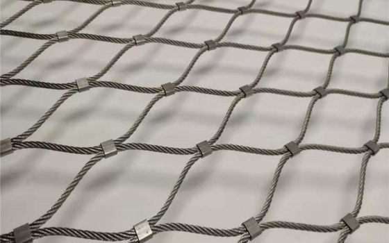 comprar Aisi 316 2.4mm Wire Rope Mesh Para 50mm Gibbon Cercas Cercas online manufacture