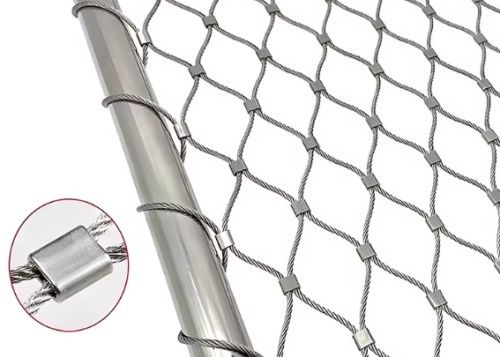qualité  Flexible Stainless Steel Wire Rope Cable Mesh 304 Stainless Steel Cable Mesh Zoo Mesh usine