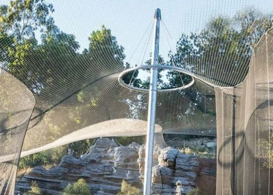 kaufen 316 Edelstahlkabel Seilnetz 3,2 mm Durchmesser für Zoozaune online manufacture