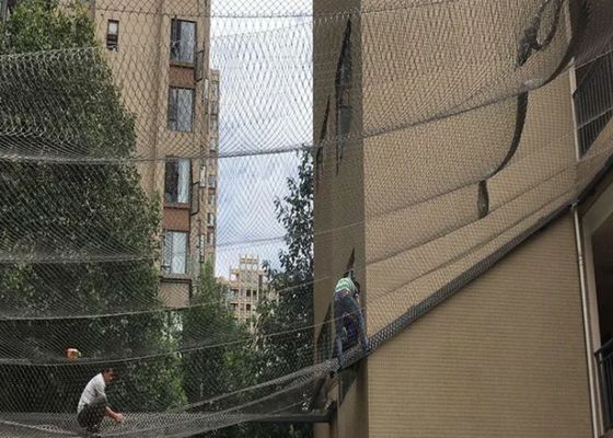 Купить Нержавеющая сталь 304 Канатная сетка Индивидуальная защитная стальная кабельная сетка шириной от 1 м до 8 м для ограждения online manufacture