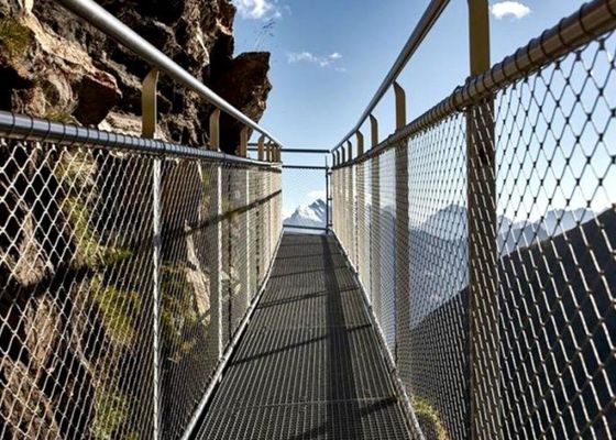 ซื้อ SS304 ขนาดตามสั่ง สแตนเลส Railing ความปลอดภัย สายสายสายเคเบิล Mesh สําหรับสะพาน online manufacture