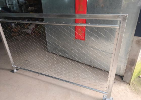 Buy Balustrade Cable Mesh 2.0mm 5cm Mesh Size  Stainless Steel Ferrule Rope Mesh online manufacture