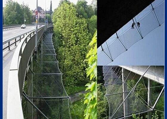 Buy Strong Stainless Steel Wire Rope Mesh Heavy Duty Protection For Construction Site online manufacture