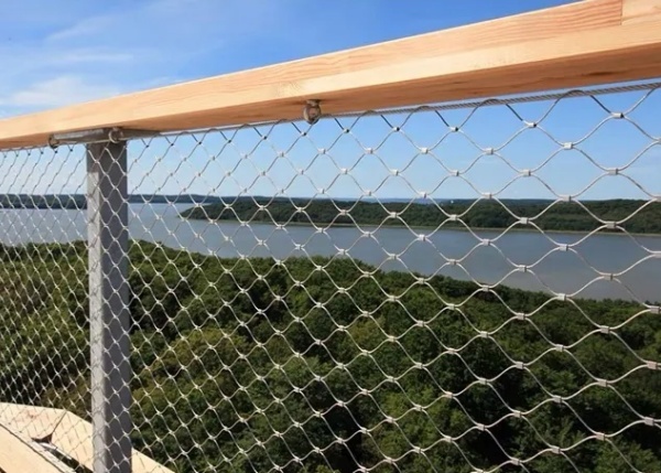 304/316 SS Wire Rope Mesh 3mm for Bridge Fall Protection