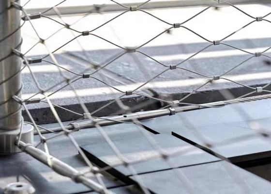 25mm*25mm Opening Aviary Netting 7*7 Cable Aviary Mesh PVC Coated