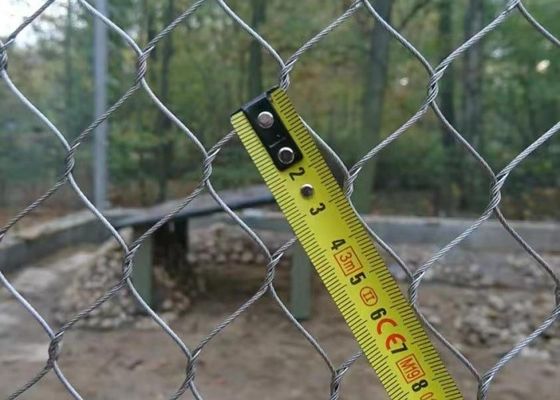 Good price SS304 Geknoopt draad touw mesh 2.0mm staal touw net voor dierentuin mesh online