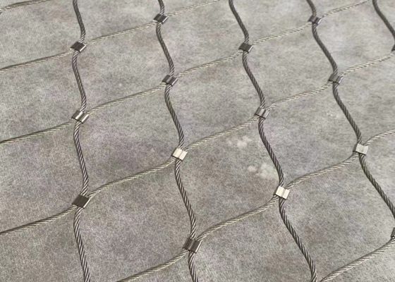 Good price Độ bền cao 50cm*50cm Stainless Steel Wire Rope Net Silver trực tuyến