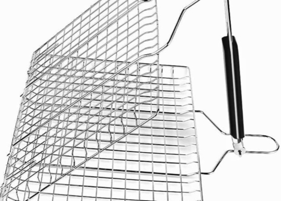 Rustproof Steel BBQ Mesh Ringan Stainless Steel Grill Screen