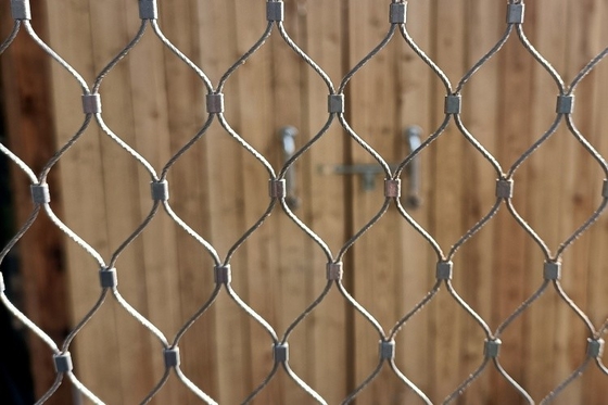 Hijau 2mm Zoo Wire Mesh 316L Stainless Steel Kabel Jaring