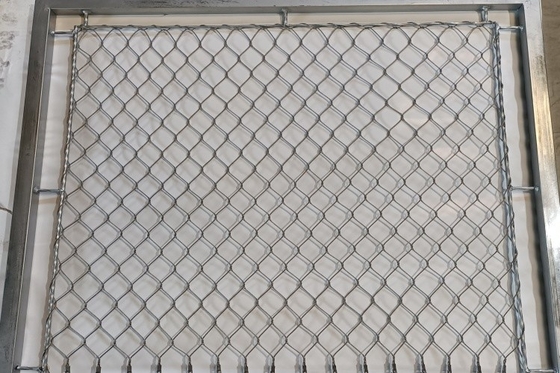 Hijau 2mm Zoo Wire Mesh 316L Stainless Steel Kabel Jaring