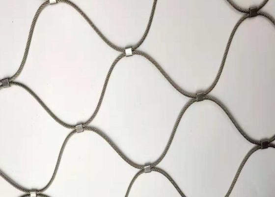 Oxidized 30*30 Balustrade Cable Mesh Flexible Ferrule Cable Mesh