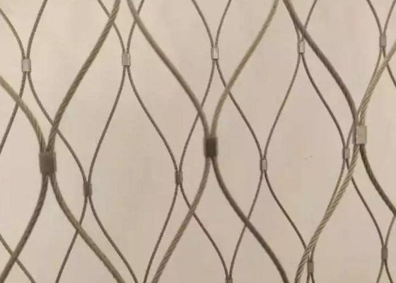 Oxidized 30*30 Balustrade Cable Mesh Flexible Ferrule Cable Mesh