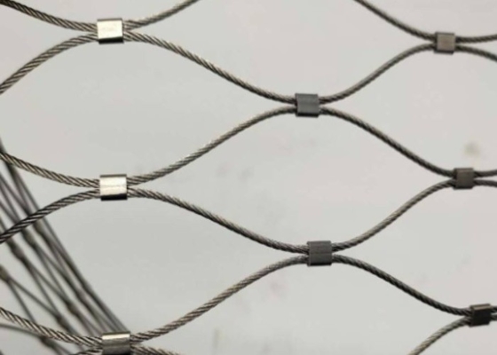 2.5mm Stainless Cable Mesh Black Oxidized Zoo Aviary Mesh