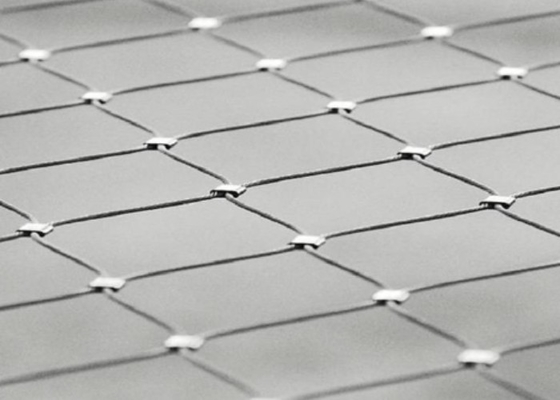 316 Flexible Stainless Steel Cable Mesh 30*30mm Zoo Enclosure Mesh