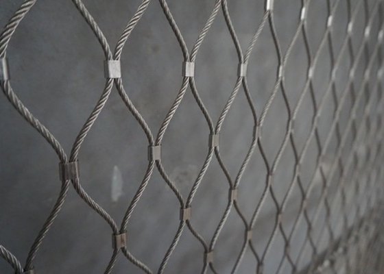 Black Oxidized Zoo Wire Mesh 30*30mm Zoo Aviary Netting SS316 Cable Wire