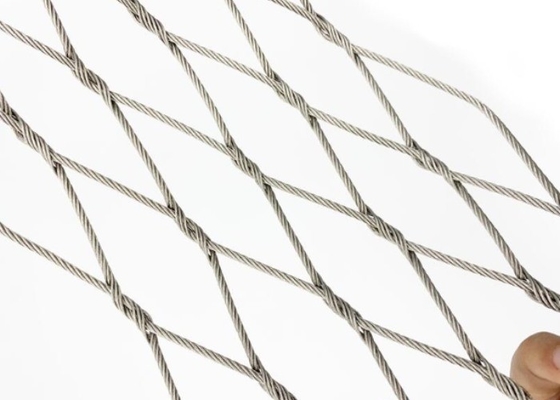 Zoo Stainless Steel Rope Mesh 7*7 Green Ferrule Cable Mesh