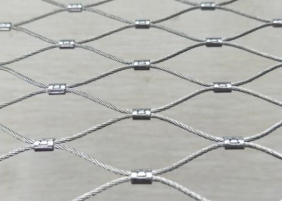 SS316 Zoo Aviary Mesh 50*50 High Strength Zoo Enclosure Mesh