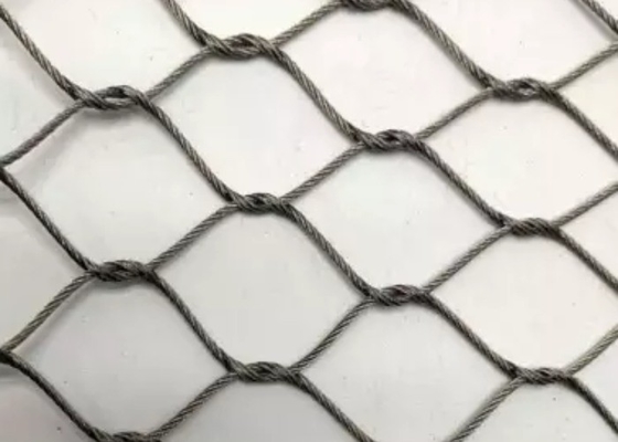 SS316 Zoo Aviary Mesh 50*50 High Strength Zoo Enclosure Mesh
