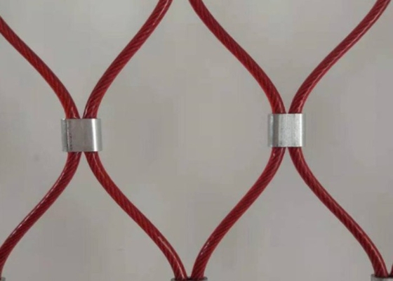 Griglia di rete a corda per zoo SS316L di 50*50 mm
