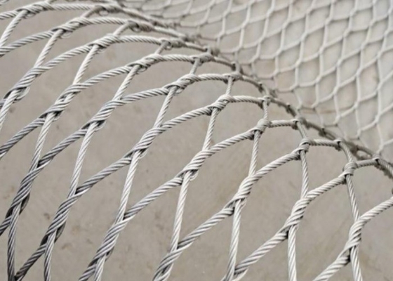 316 Flexible Stainless Steel Cable Mesh 30*30mm Zoo Enclosure Mesh