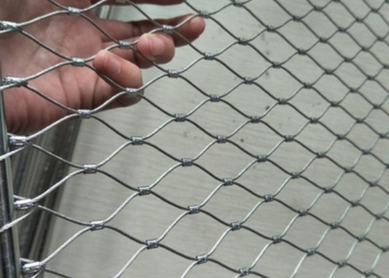 316 Flexible Stainless Steel Cable Mesh 30*30mm Zoo Enclosure Mesh