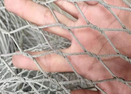 X Tend Stainless Steel Cable Mesh 4*4cm Zoo Aviary Netting