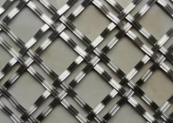 Bright Silver Stainless Steel Decorative Wire Mesh For Cabinet Doors