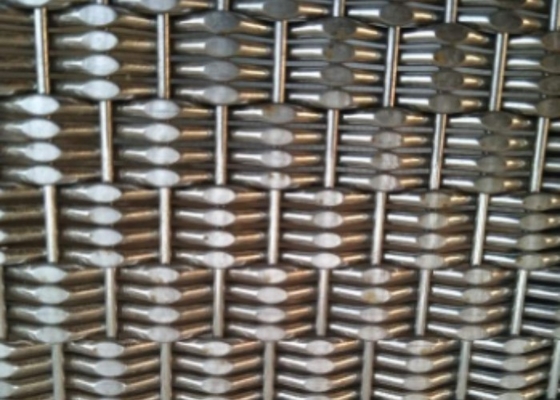 Bright Silver Stainless Steel Decorative Wire Mesh For Cabinet Doors