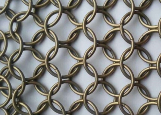 Bright Silver Stainless Steel Decorative Wire Mesh For Cabinet Doors