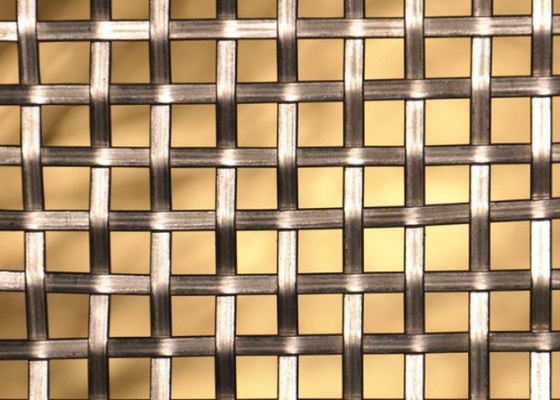 Weaving Decoration Wire Mesh 100*100mm Decorative Brass Mesh