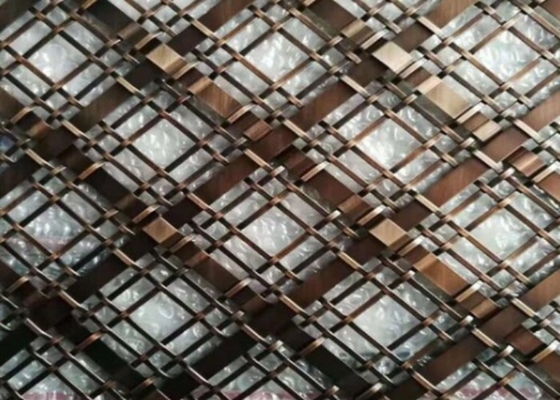 Decorative Stainless Steel Wire Mesh 50mm*50mm Plain Weaving